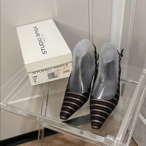Studio Spiga Via Spiga Made in Italy Camez T. Moro Incas Striped Women's Heels